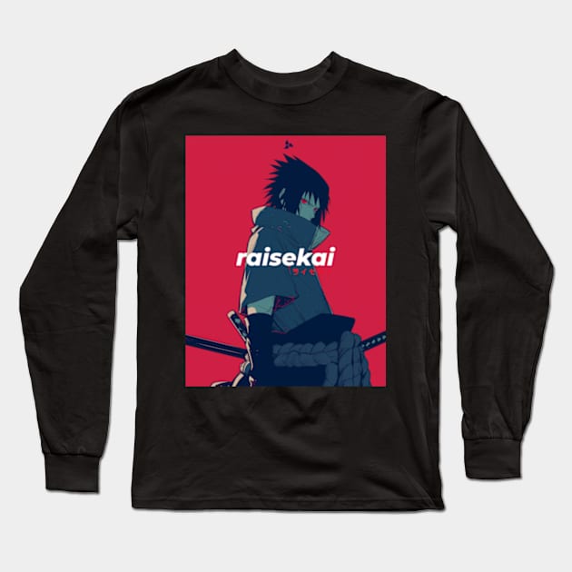 Sasuke Uchiha Long Sleeve T-Shirt by raisekai